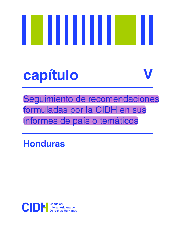 SEGUIMIENTO DE RECOMENDACIONES FORMULADAS POR LA CIDH EN SUS INFORMES DE PAÍS O TEMÁTICOS
