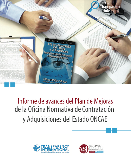 Informe de avances de plan de mejoras de la Oficina Normativa de Contratación y Adquisiciones del Estado ONCAE