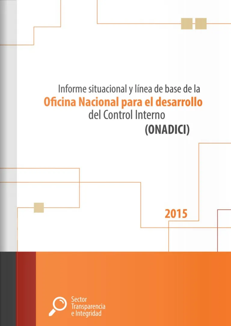 Informe situacional y línea de base de la Oficina Nacional para el desarrollo del Control Interno (ONADICI)