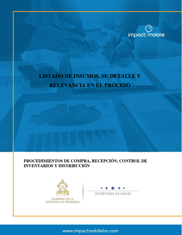 Listado De Insumos, Su Detalle Y Relevancia En El Proceso